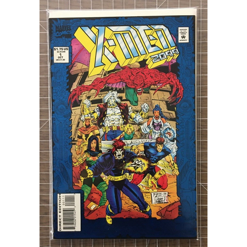 X-Men 2099 #1 Foil Cover Direct Edition - Marvel Comic (1993) 7-8